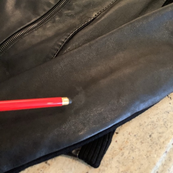 Vince Black Leather Jacket Size Small - Picture 15 of 16